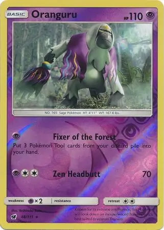 Crimson Invasion Oranguru #48/111 reverse holo